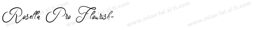 Rosella Pro Flourish字体转换